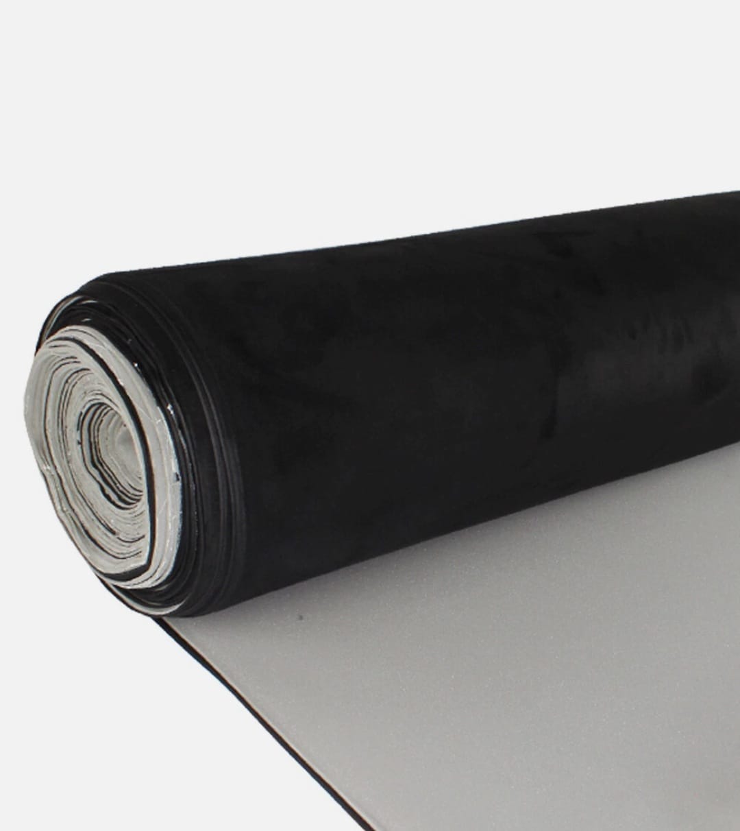 Material tip alcantara plafon auto negru cu burete – 1.5 m lățime