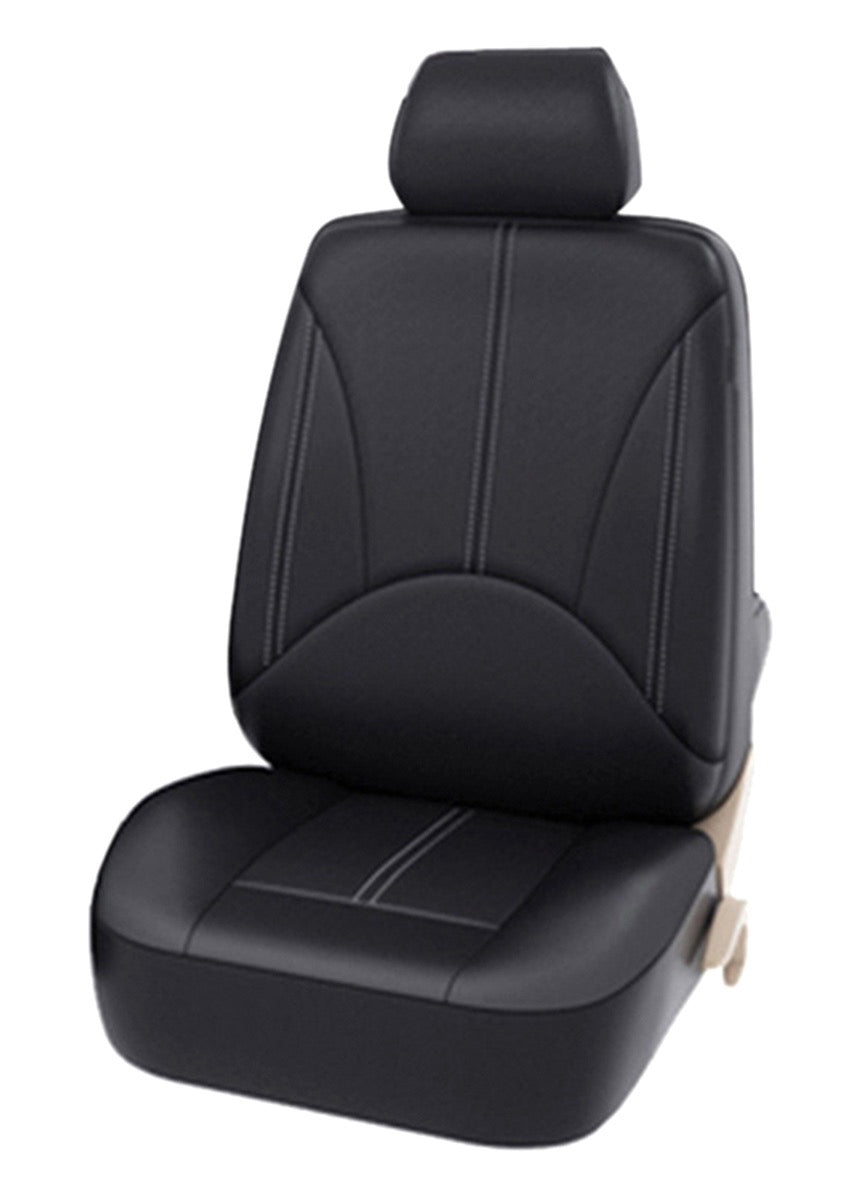 Set 11 huse scaun auto UNIVERSALE din piele ecologica NEGRU AG338E