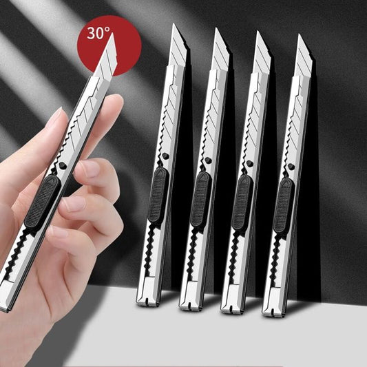 Cutit pentru colant - cutter metalic standard de 9mm, varf la 30 grade