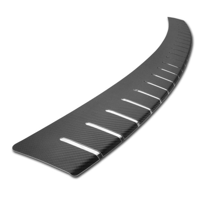 Protectie portbagaj in doua straturi, Crom si Carbon 3D Negru 83 x 7,5cm