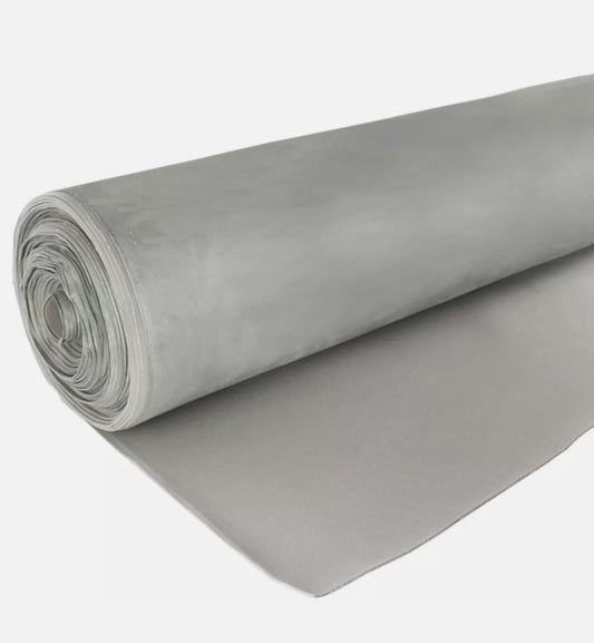 Material tip alcantara plafon auto gri cu burete – 1.5 m lățime