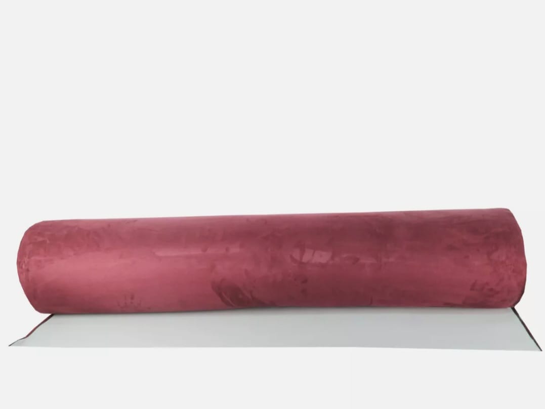 Material tip alcantara plafon auto vișiniu cu burete – 1.5 m lățime